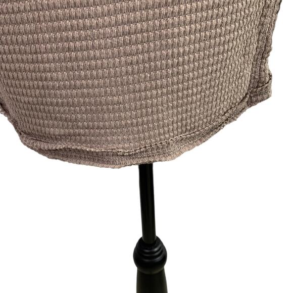 Ninexis Off shoulder Blouse waffle knit Polyester Top Long Sleeves Women L NEW - Picture 11 of 12